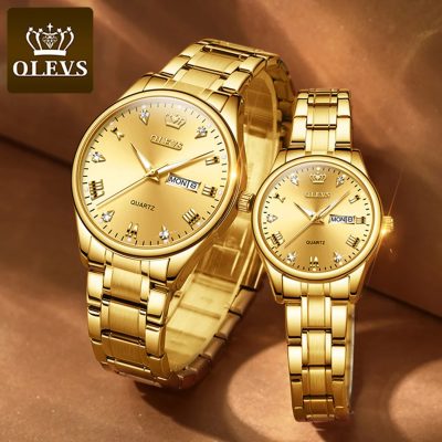 OLEVS 5563 Couple Watch