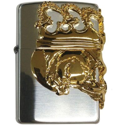 Skull Crown Zippo Lighter