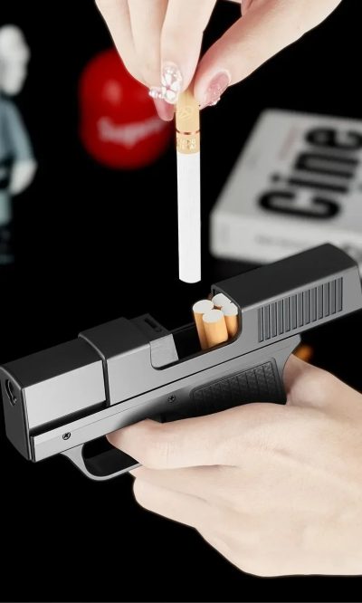 Gun Lighter Cigarette Case