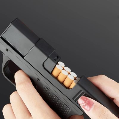 Gun Lighter Cigarette Case