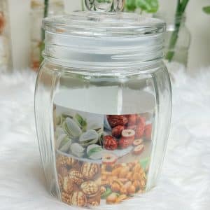 1200ml glass jar set Airtight Food Storage Glass Jars with Vacuum Glass Lids