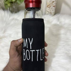 500ml my bottle Jazz Style Water Bottle, Aluminum Cap with Glass