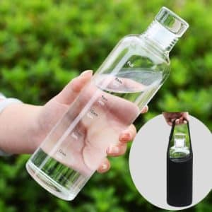 glass water bottle 500 Ml Transparent Water Bottle