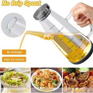 Large High Borosilicate Glass Oil Bottle for Cooking 800ml