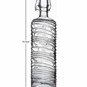 1Littre glass jar colorful