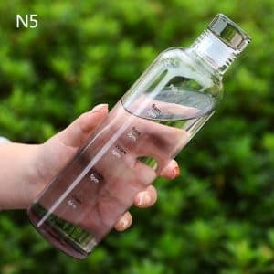 glass water bottle 500 Ml Transparent Water Bottle