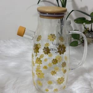 1000ml oil pot with bamboo lid 1pcs