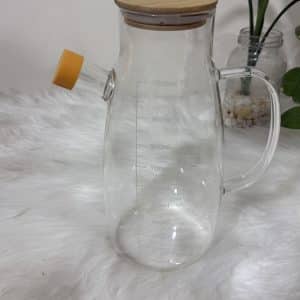 1000ml oil pot with bamboo lid 1pcs