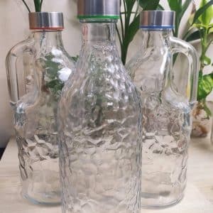 3pcs set 1000ml glass water bottle for water, Milk multifunctional use