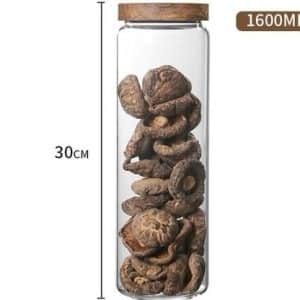 air tight 1600ml glass jar for stick noodles and others