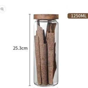 air tight 1200ml  glass jar for stick noodles and others
