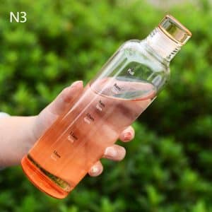glass water bottle 500 Ml Transparent Water Bottle