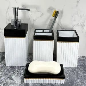 4-piece bathroom accessory set