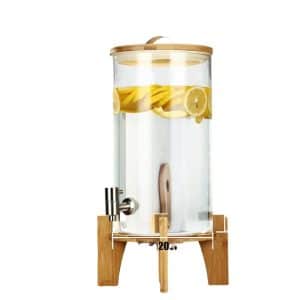 Elegant 11 L Juice Dispenser with Bamboo Stand – Perfect for Parties and Gatherings