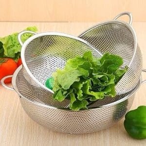 25cm 28 cm 31cm  Chakni/Strainer/Filter/Taller Brim Basket/Rice Filter/Rice sakni -Stainless Steel