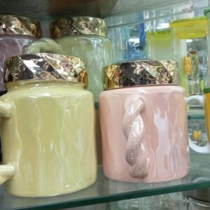 2pcs Creative Ceramic Mug with Lid | Minimalist Coffee &amp