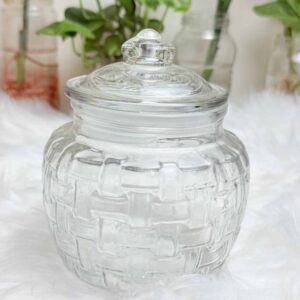 680 ml round shape Milton Pot Jar With Glass Lid, 1 Piece