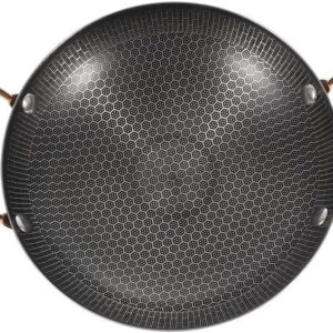 11"Stainless Steel Cooking Pots Ear Seafood Pot Fondue Ramen Noodles Pan Thicken Wok Pan Kitchen Cookware