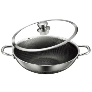 28 cm SUS 316 Honeycomb Korai With Lid