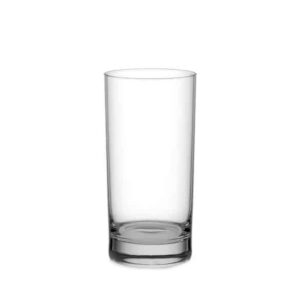 Ocean San Marino Highball Tumblers – 350 ml Embossed Clear Glass Set (6 Pcs)