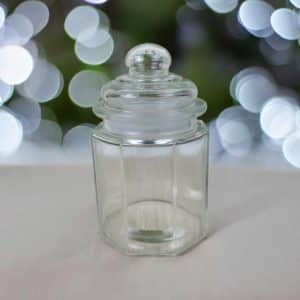 Embossing 300ml Small Glass Jar