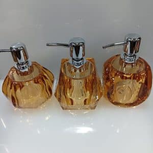Shampoo Dispenser – Transparent Geometric Crystal Acrylic Resin
