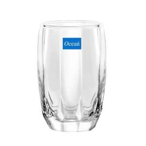 Ocean Jubilee Highball Tumblers – 340ml Clear Fluted Glass Set (6 Pcs)