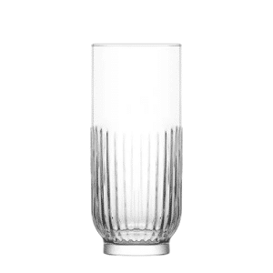 LAV Tokyo Highball Tumbler Glasses – 395ml Modern Clear Glass Set (6 Pcs)