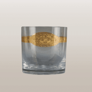 Bohemia Crystal Short Tumblers with Stone-Gold Rim – Set of 6 (25089/280ABL)