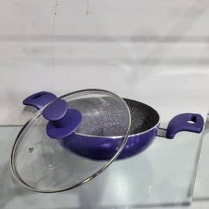 Ocean Purple Non-Stick Wok with Glass Lid – 22cm | Model ONW22P